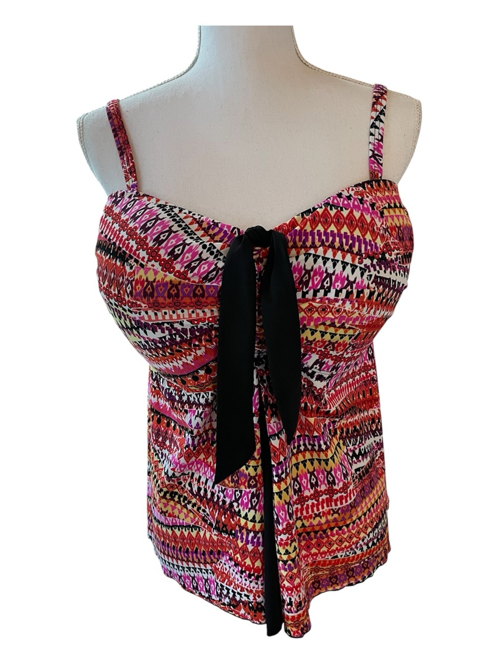 Fit 4u Tankini Top with Built in Padded Bra.  Size 20W